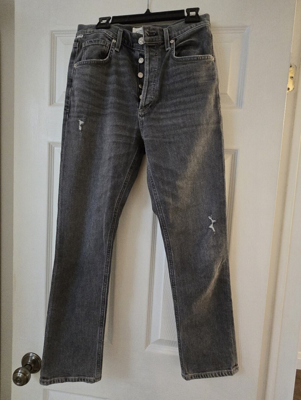 Citizens Of Humanity Jolene Women's Gray Button-Fly Jeans, Size 25